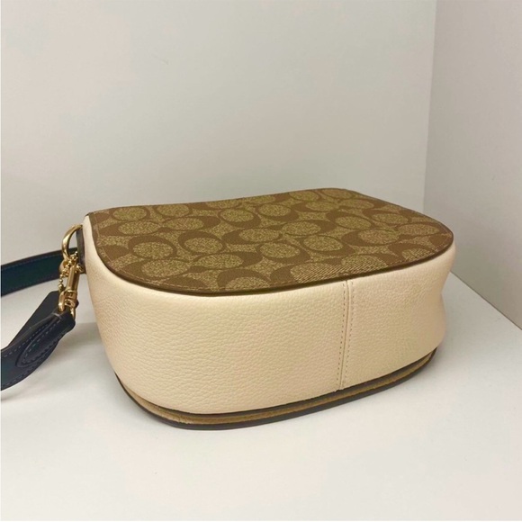 Coach Morgan Saddle Bag In Colorblock Signature Canvas CE565 - Picture 7 of 12